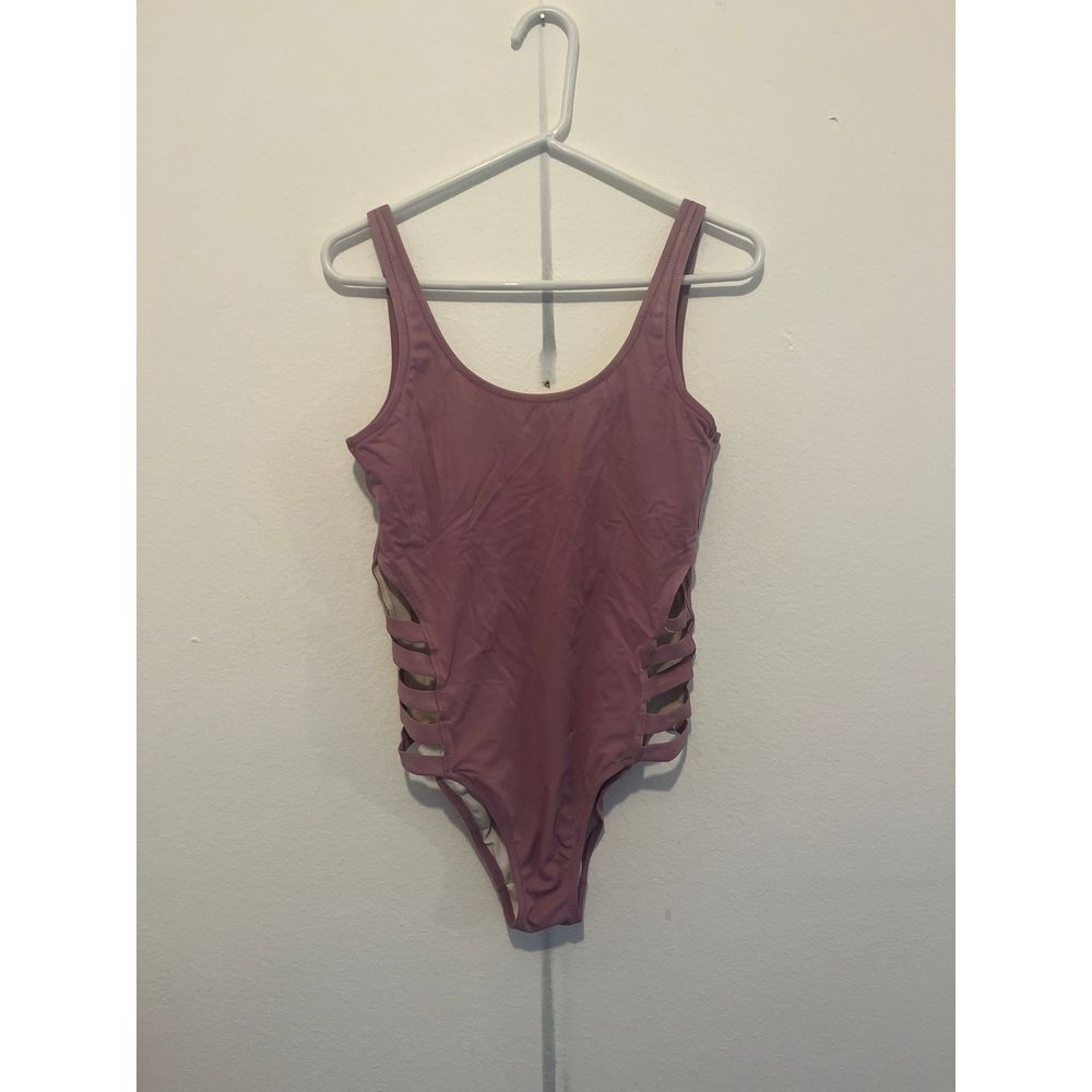 Pink women's bathing suit